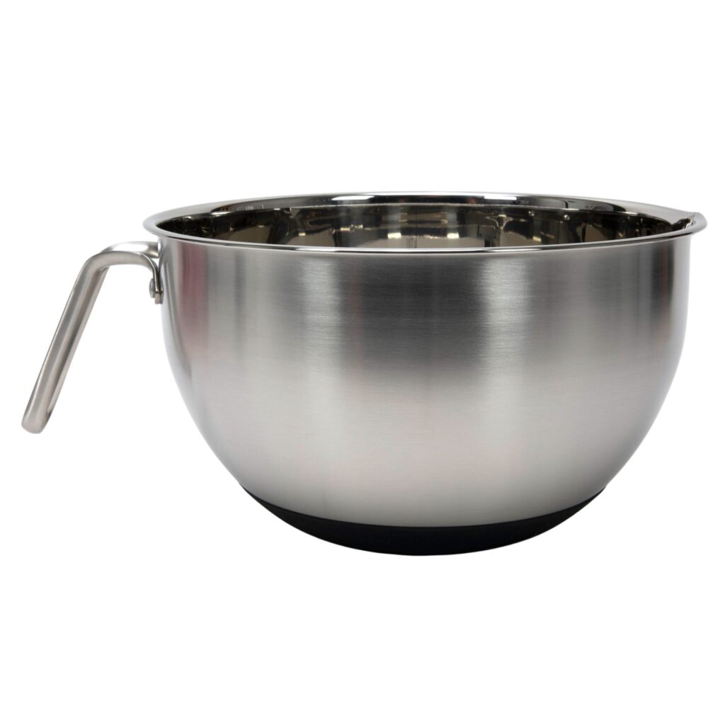 Basic Rvs Beslagkom Met Greep 24 Cm
