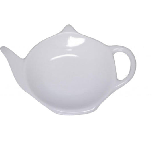 Overige Merken Theezakjeshouder Theepot 12 Cm Keramiek/Wit