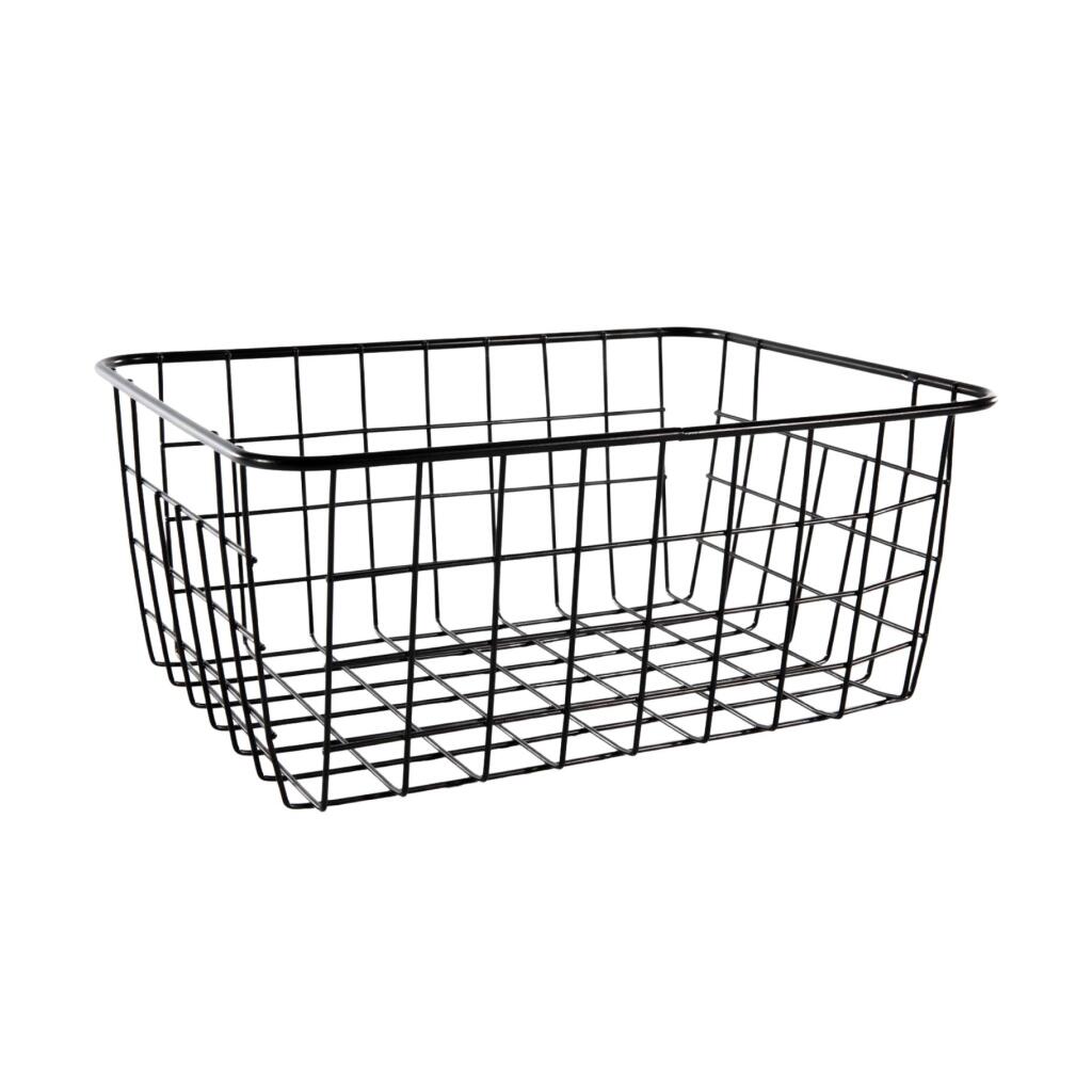 Overige Merken Draadmand Cas 24X18X10 Cm Mat Zwart/Metaal