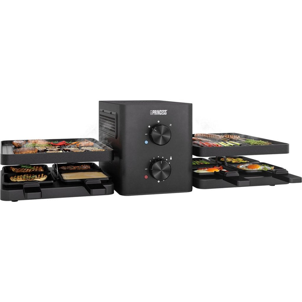 Princess 162660 Raclette Purify 8 Personen Zwart