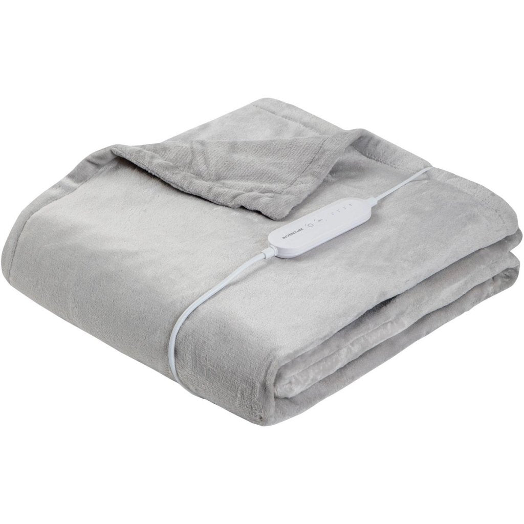 Inventum Hb185G Elektrische Deken 180X130 Cm Grijs/Fleece