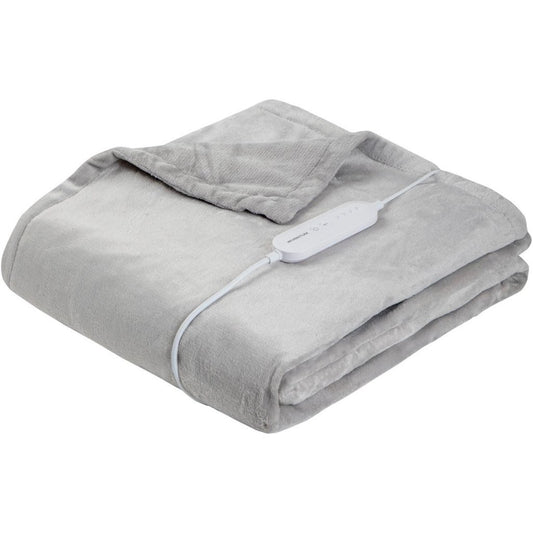 Inventum Hb185G Elektrische Deken 180X130 Cm Grijs/Fleece