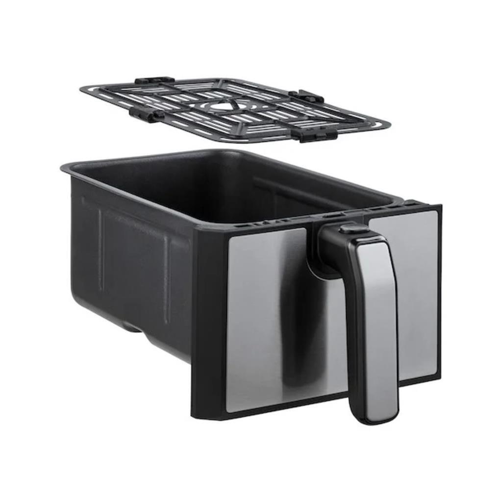 Inventum Hetelucht Friteuse 2X4L 1700W Zwart/Rvs
