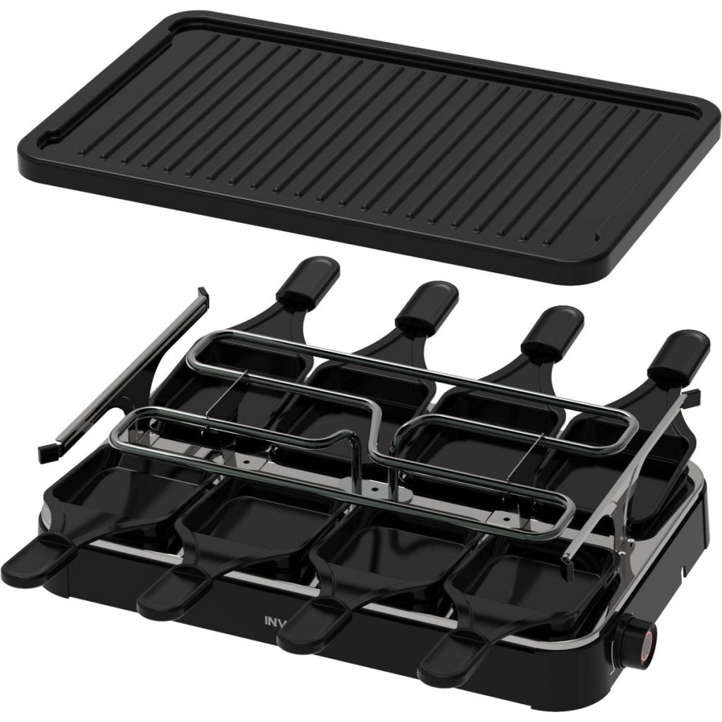 Inventum Gr803B Gourmetset 8 Persoons Zwart