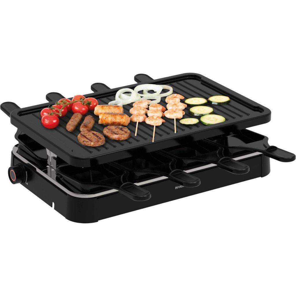 Inventum Gr803B Gourmetset 8 Persoons Zwart