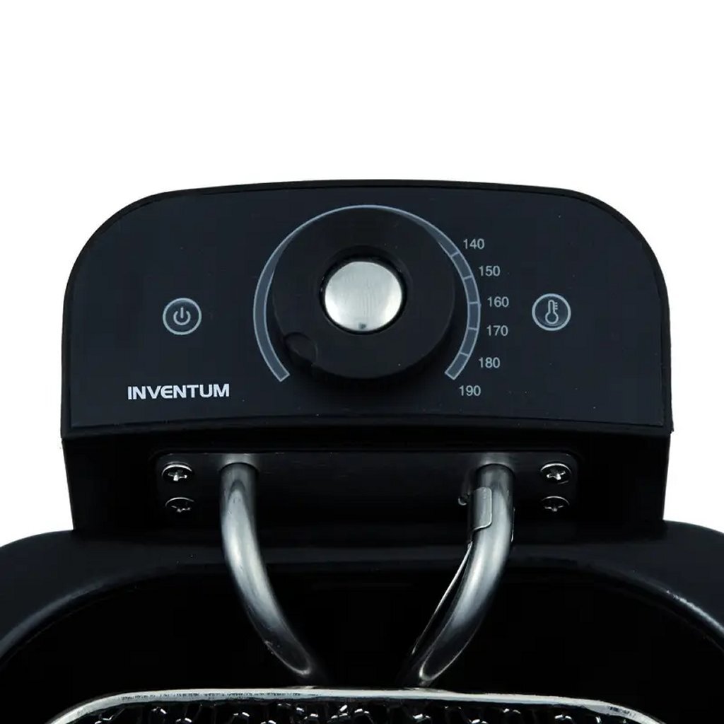 Inventum Gf461B Koude Zone Friteuse 2X2.5L 1800W Zwart