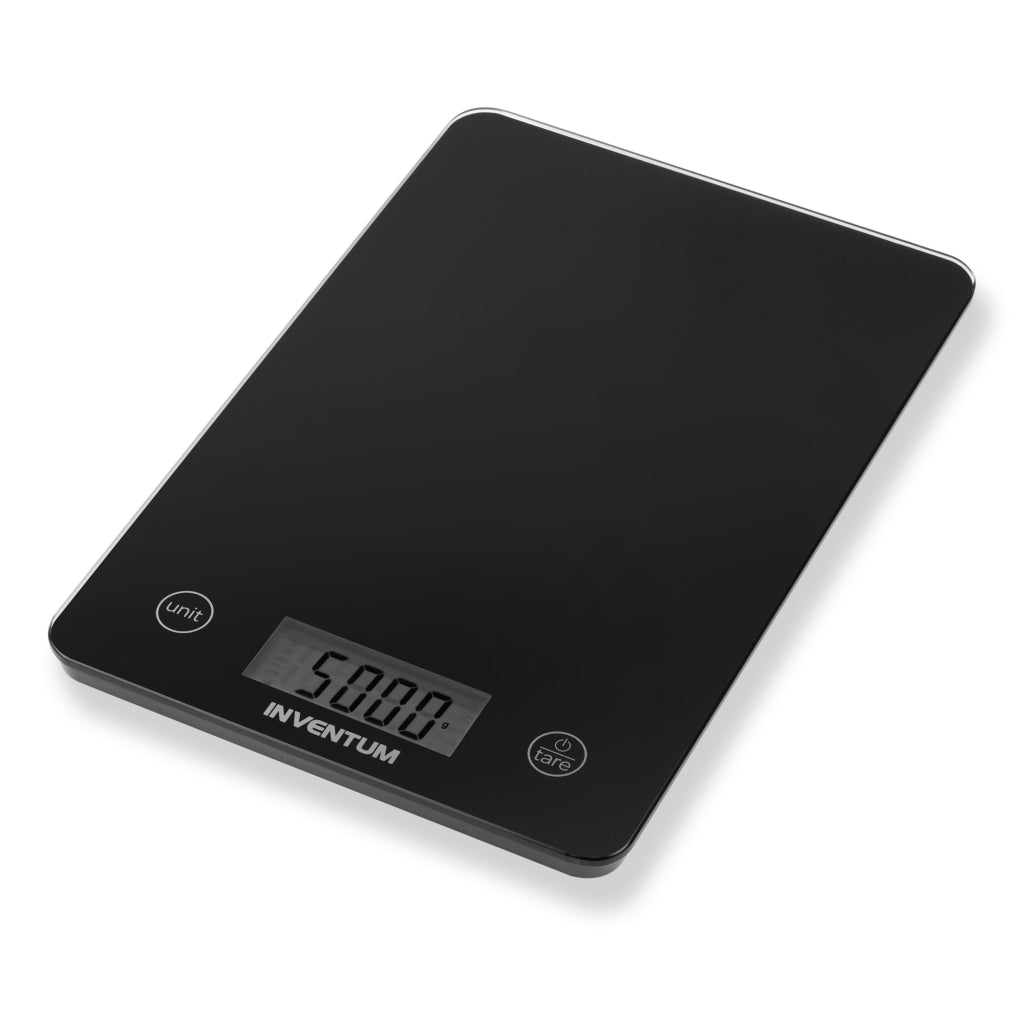 Inventum Ws305B Digitale Keukenweegschaal Zwart/Glas