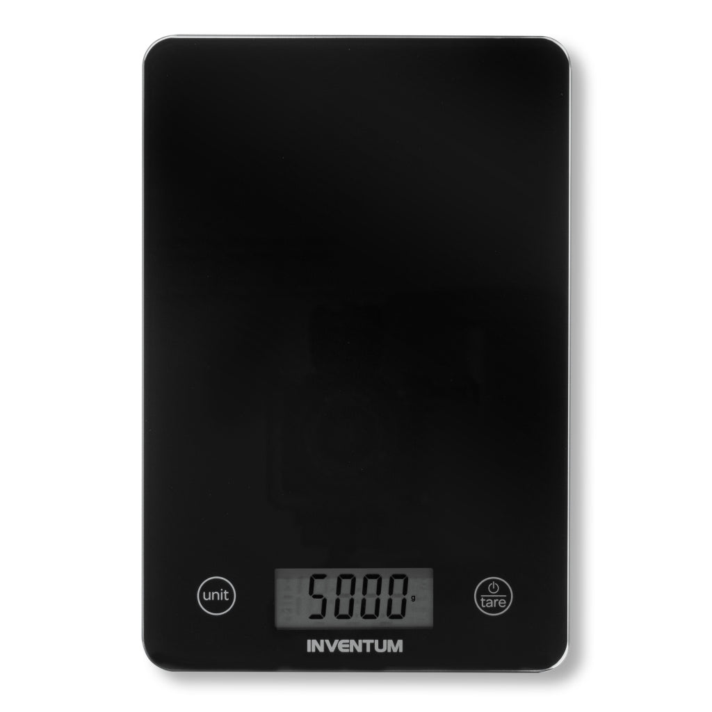 Inventum Ws305B Digitale Keukenweegschaal Zwart/Glas
