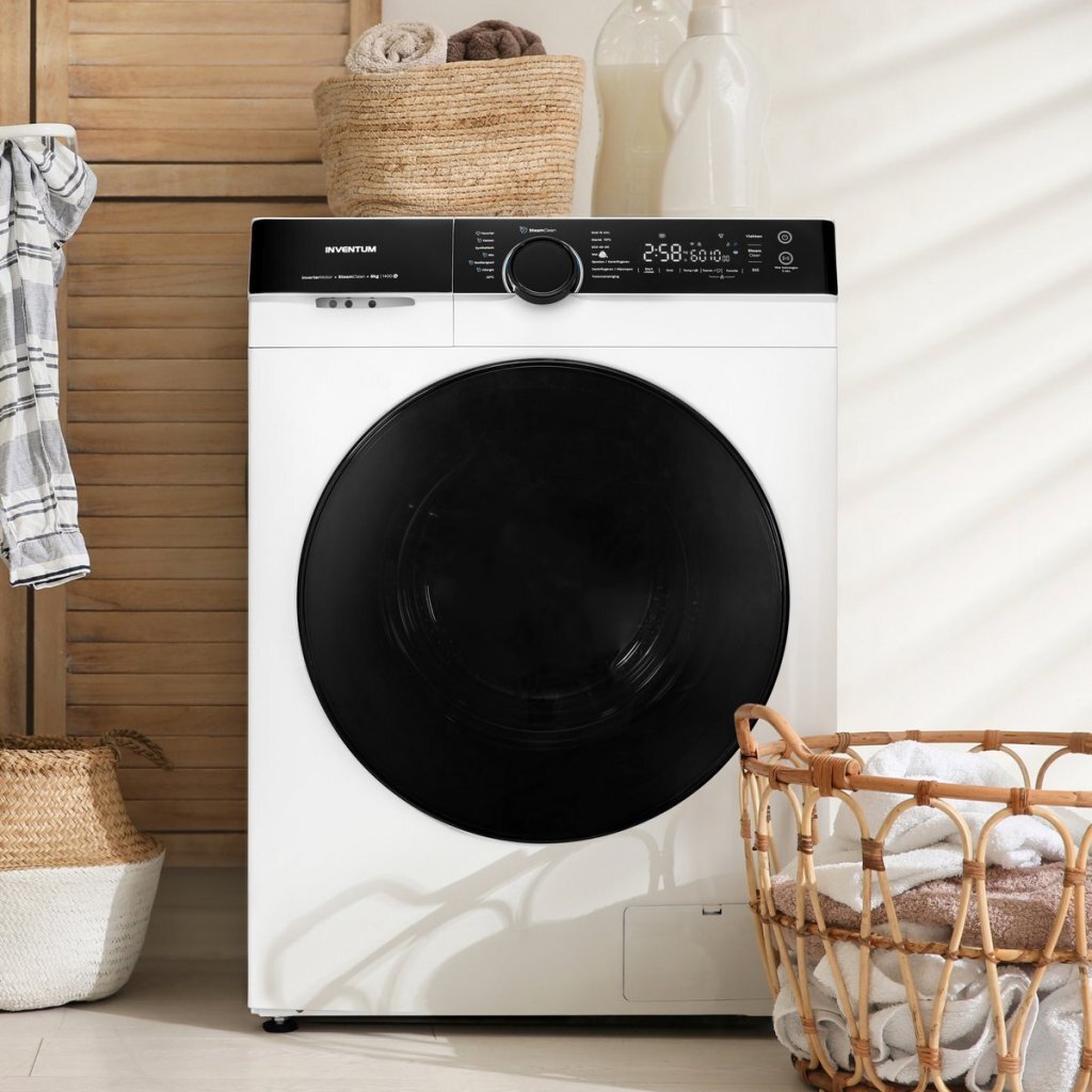 Inventum Vwm8010W Wasmachine 8 Kg Wit/Zwart