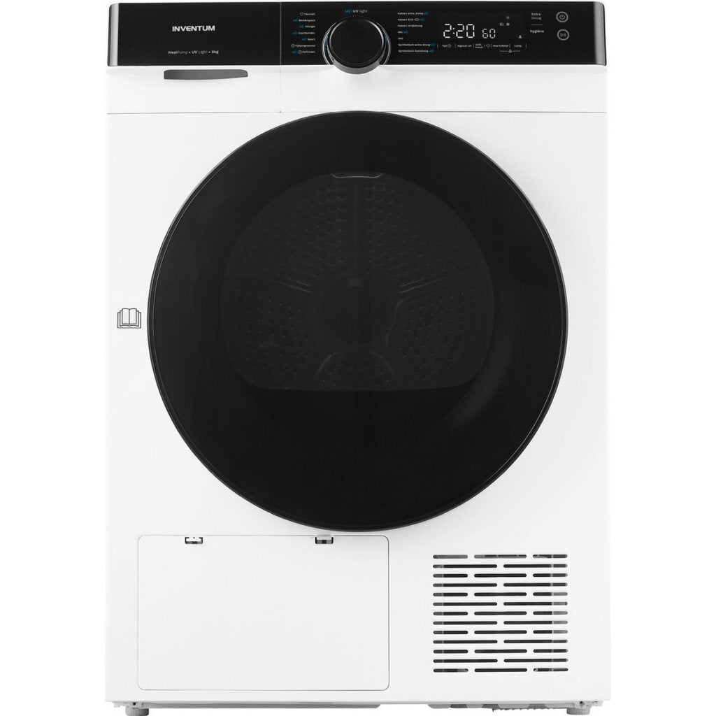 Inventum Vdw8020W Warmtepompdroger 8 Kg Wit/Zwart