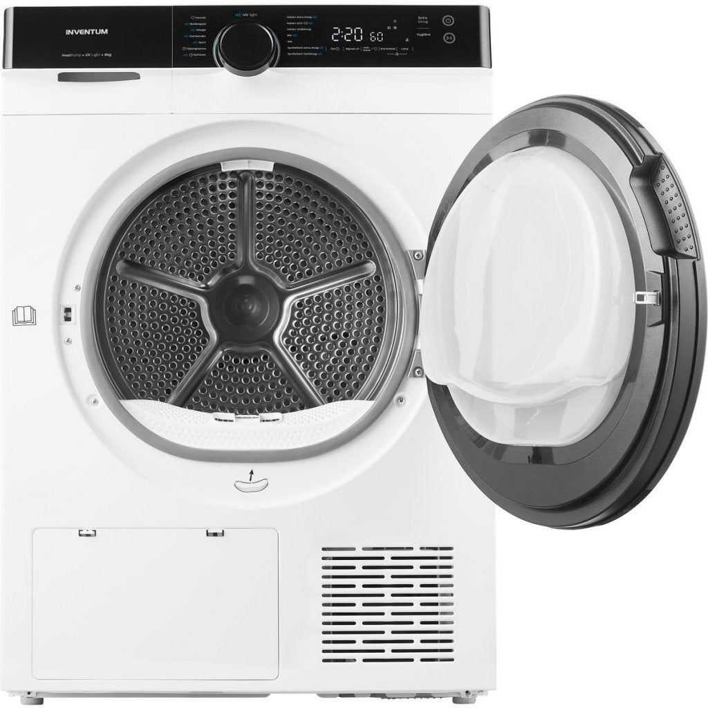 Inventum Vdw8020W Warmtepompdroger 8 Kg Wit/Zwart