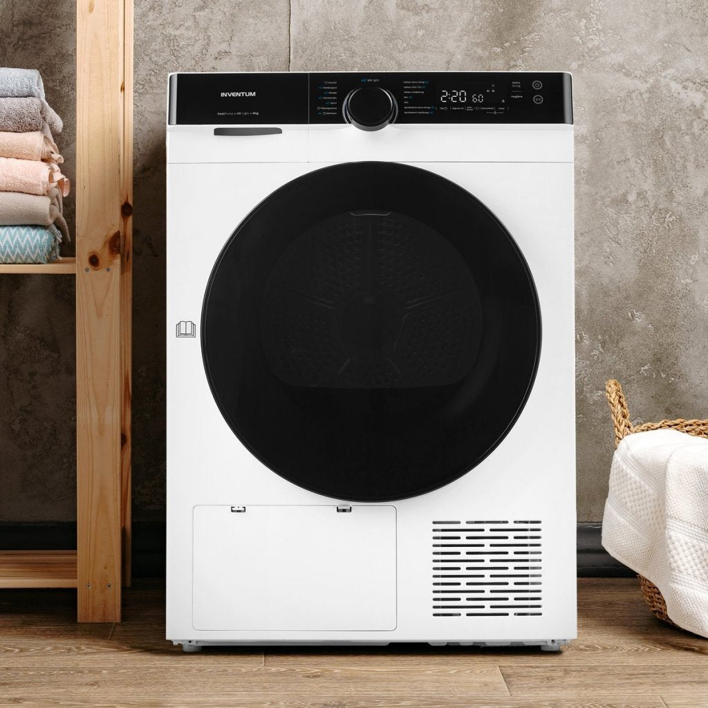Inventum Vdw8020W Warmtepompdroger 8 Kg Wit/Zwart