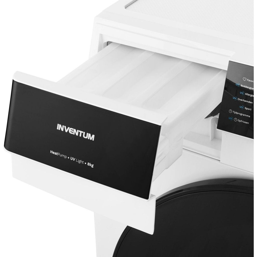 Inventum Vdw8030W Warmtepompdroger 8 Kg Wit/Zwart