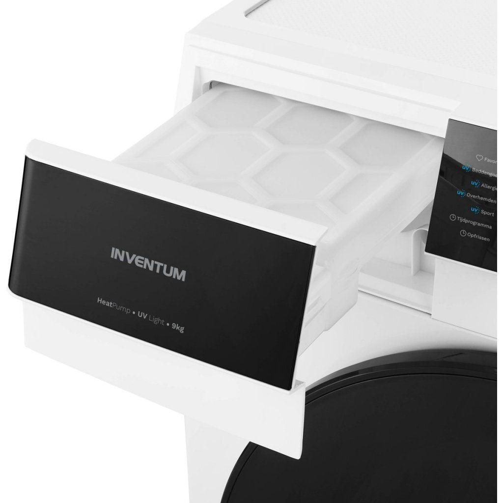 Inventum Vdw9030W Warmtepompdroger 9 Kg Wit/Zwart