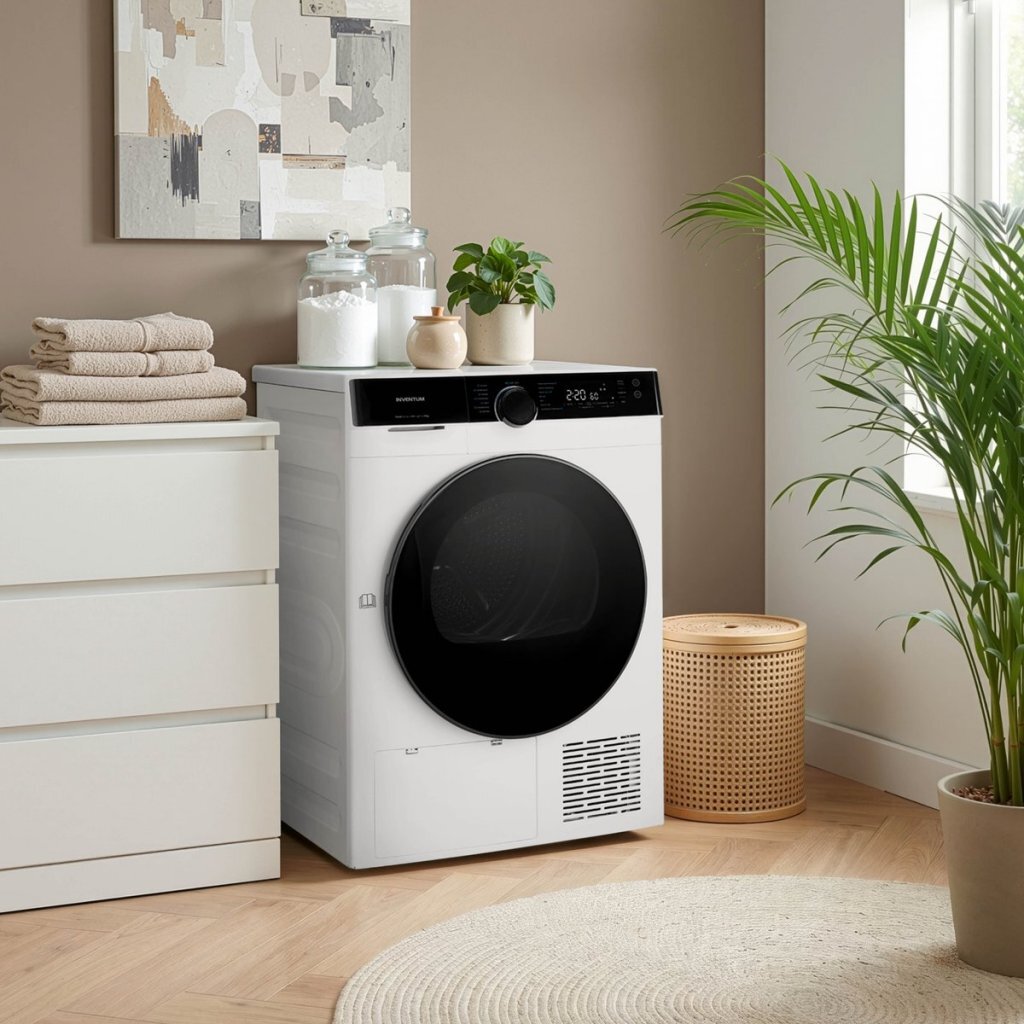 Inventum Vdw9030W Warmtepompdroger 9 Kg Wit/Zwart