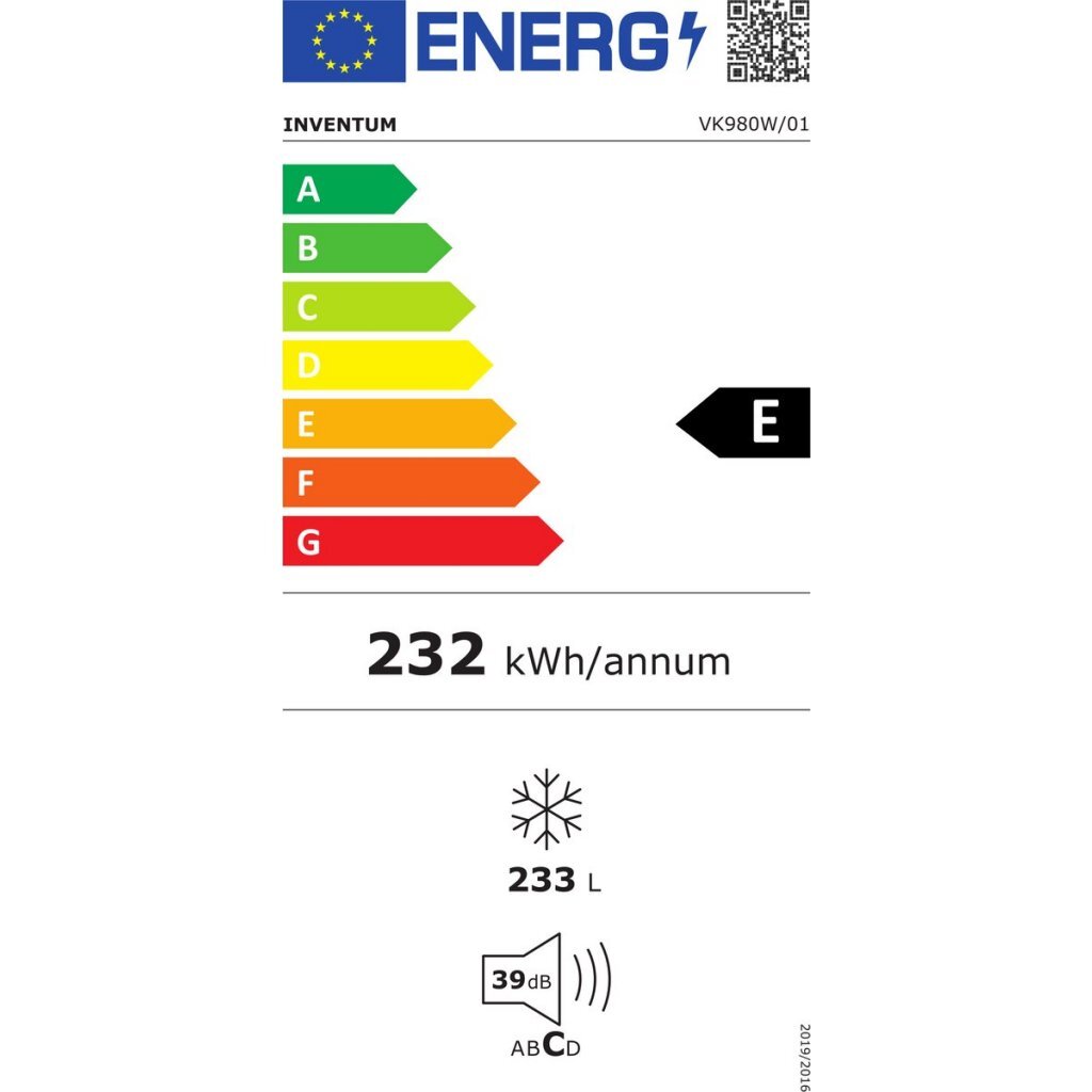 Inventum Vk980W Vrieskist 233L Wit