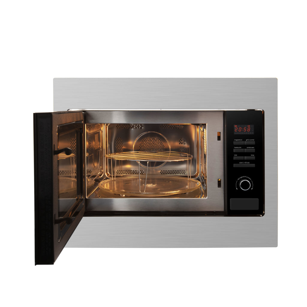 Inventum Imc6125F Inbouw Combi Magnetron 25L Rvs/Zwart