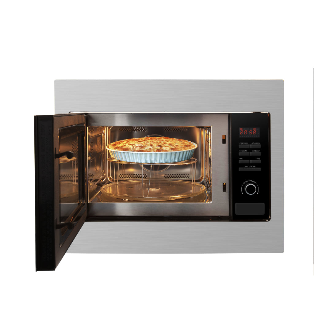 Inventum Imc6125F Inbouw Combi Magnetron 25L Rvs/Zwart
