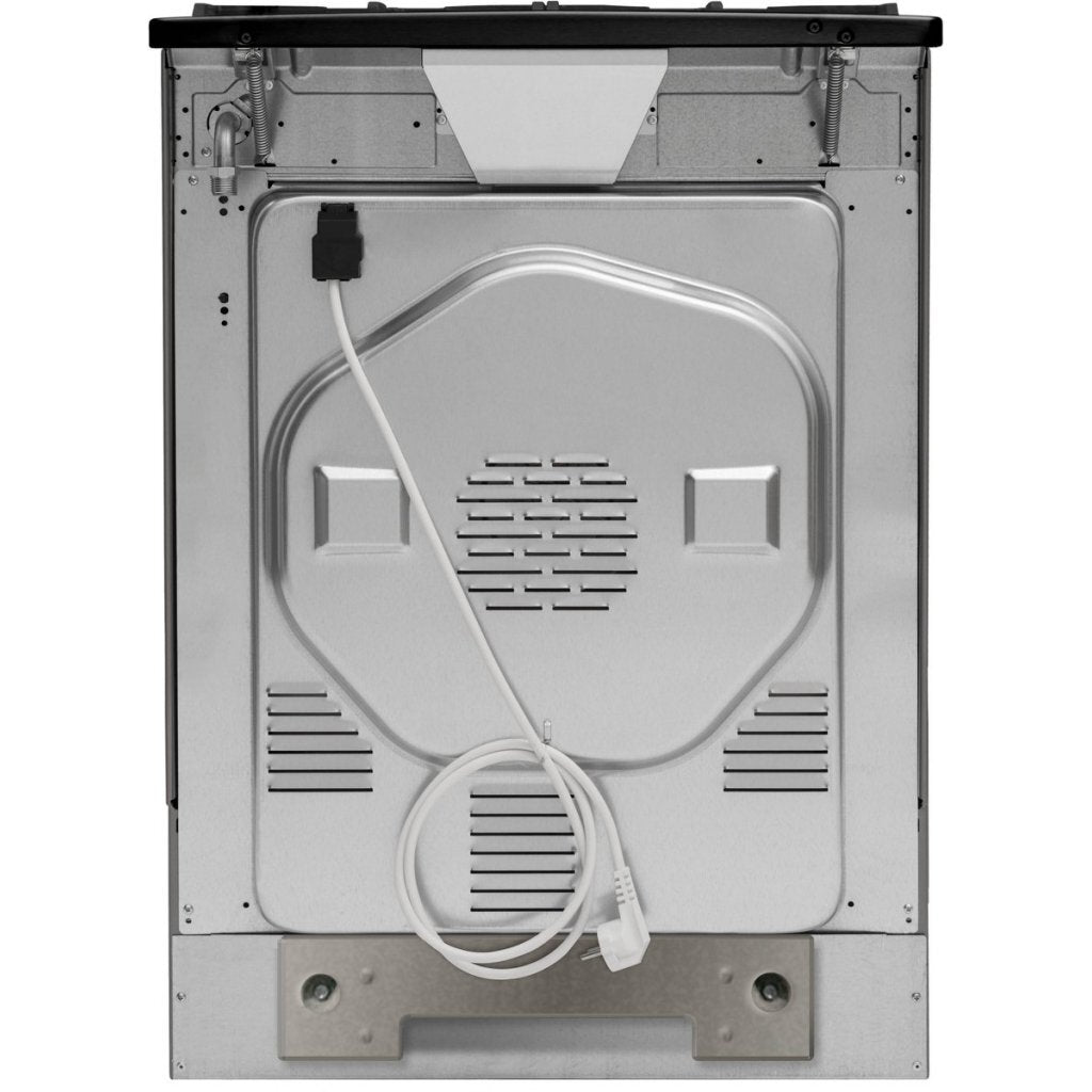 Inventum Vfg6034Wgzwa Vrijstaand Gasfornuis + Elektrische Hetelucht Oven Zwart