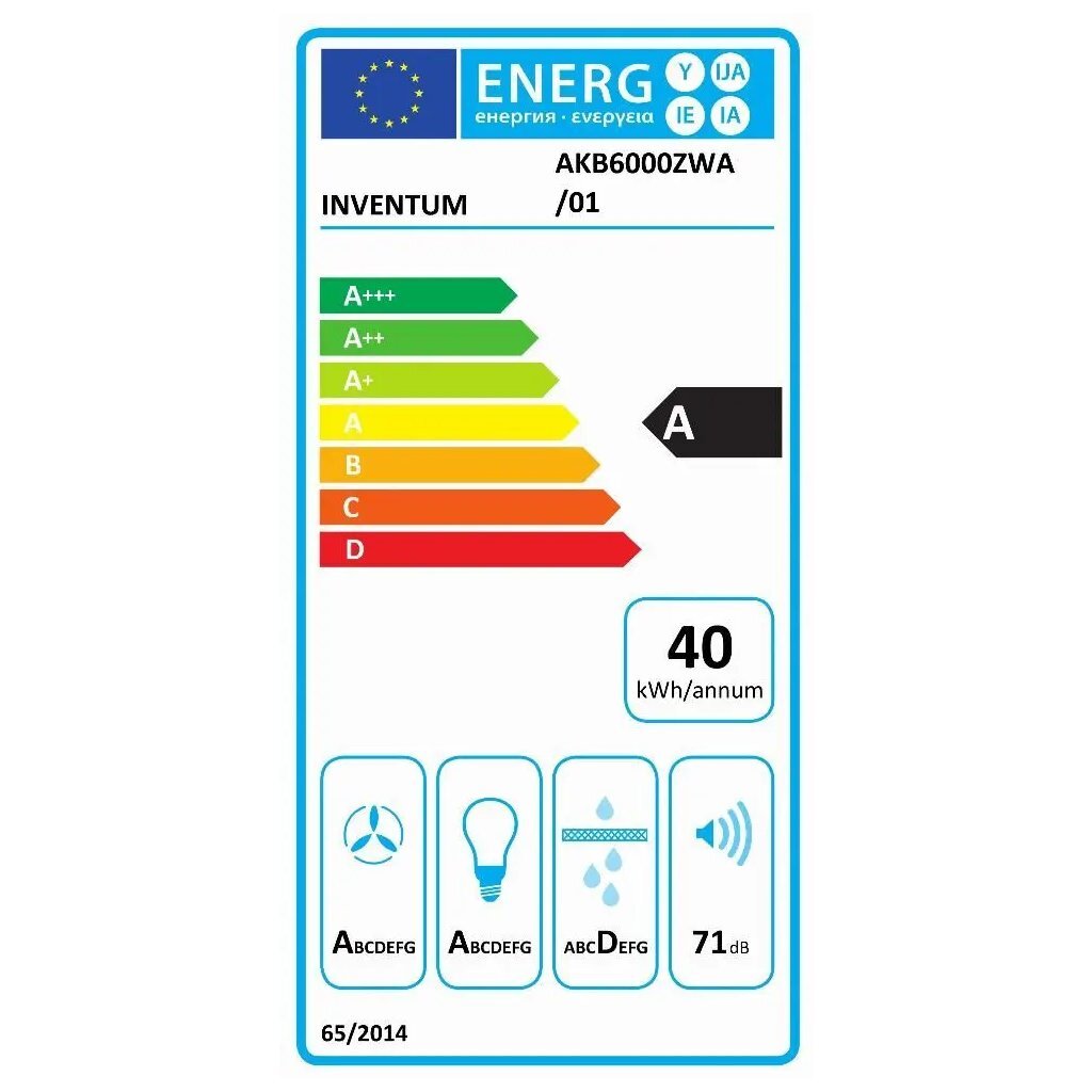 Inventum Akb6000Zwa Afzuigkap Rvs/Zwart