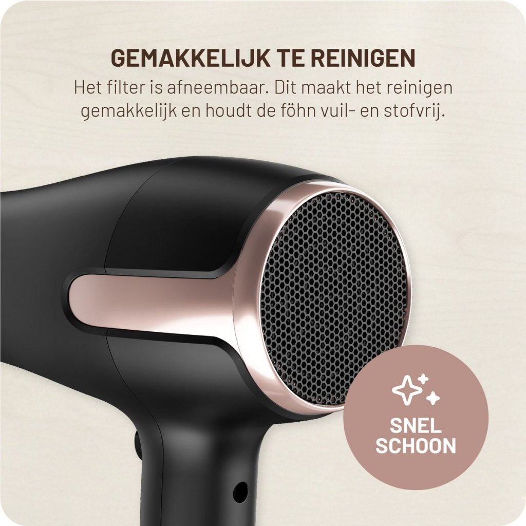 Carmen Chd1895B F&Ouml;Hn 1800W Zwart/Campagne