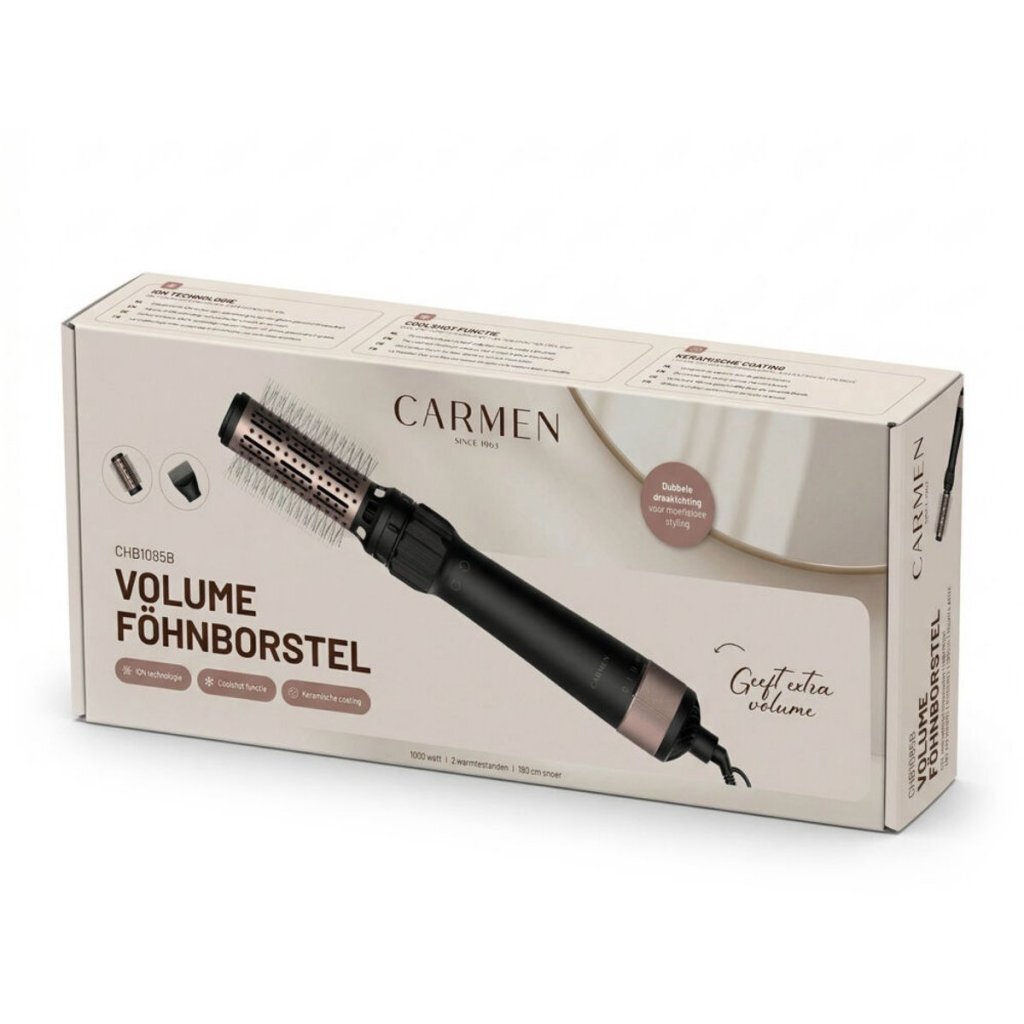 Carmen Chb1085B F&Ouml;Hnborstel Zwart/Campagne