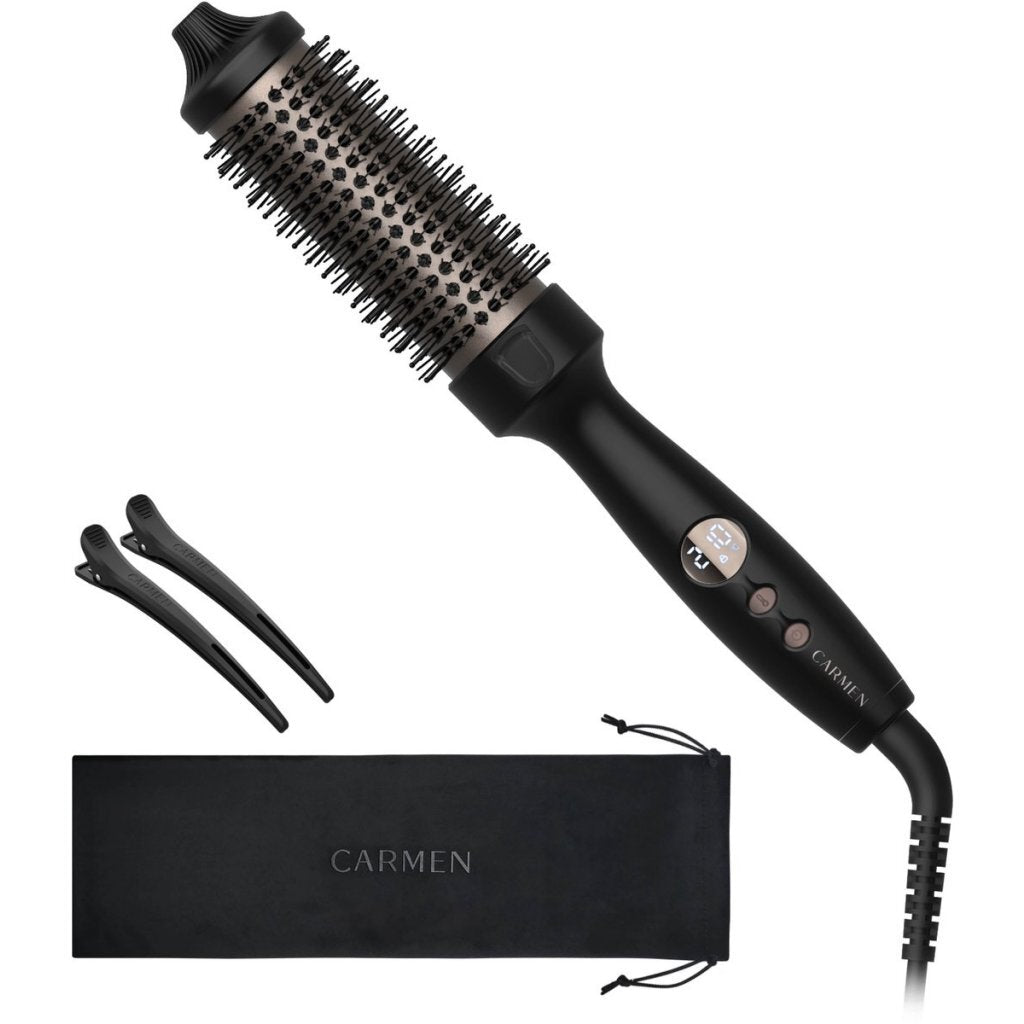 Carmen Ctb3830B Krulborstel 19 Mm Zwart