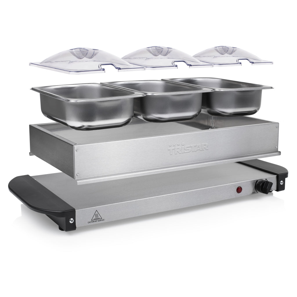 Tristar Bp-6283 Multifunctionele Buffet Serveerder Zwart/Rvs