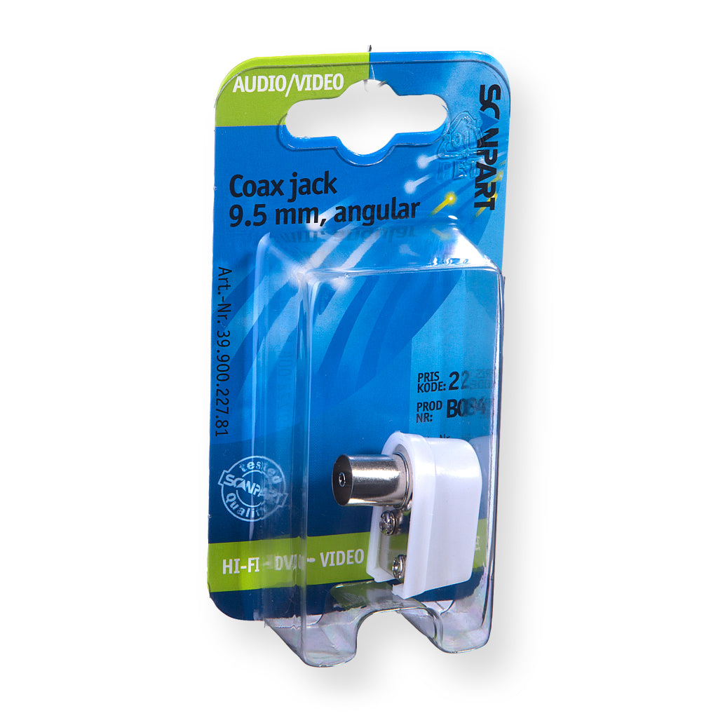 Scanpart Antenne Koppeling 9.5 Mm Haaks Wit
