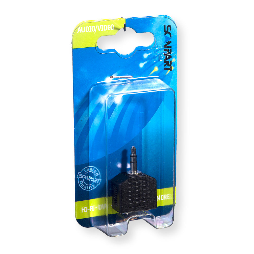 Scanpart Adapter 2X3.5(F)-3.5(M) Stereo