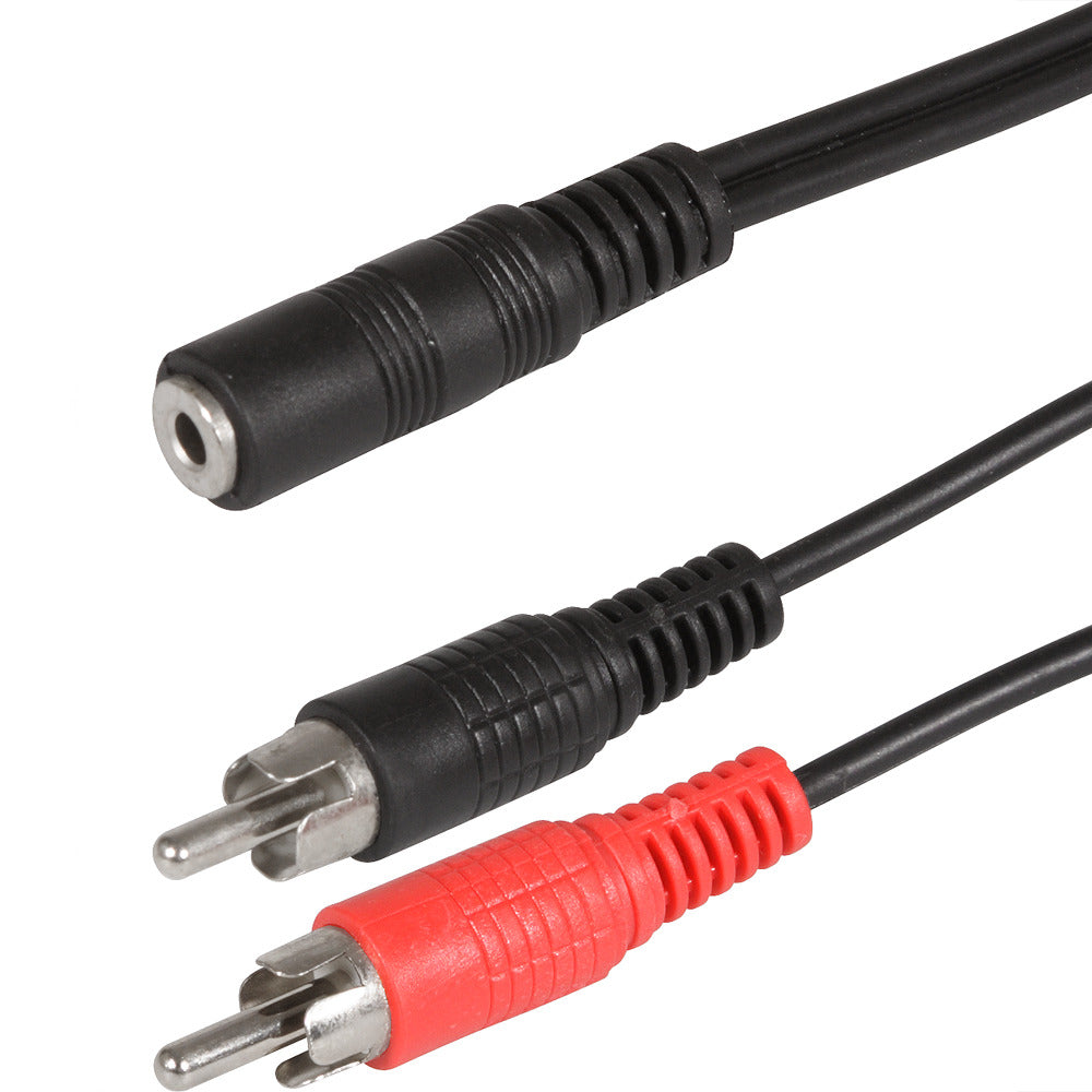 Scanpart Verloopkabel 3.5S(F)-2Tulp(M) 0.2M