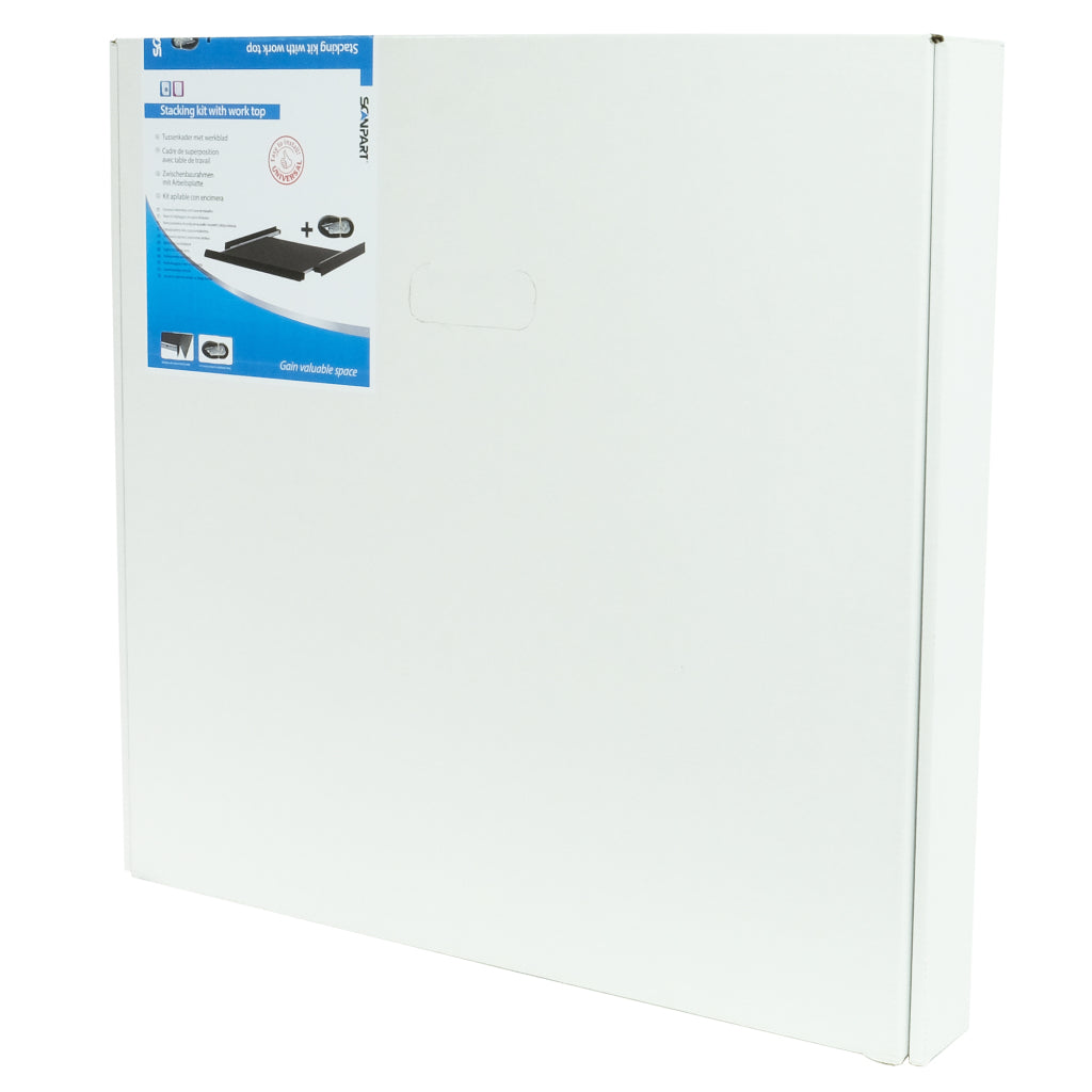 Scanpart Tussenstuk Voor Wasmachine/Droger Zwart