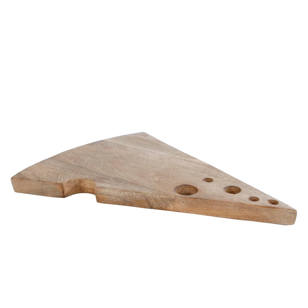 Overige Merken Borrelplank Mangohout Kaaspunt 38X28X2.5 Cm