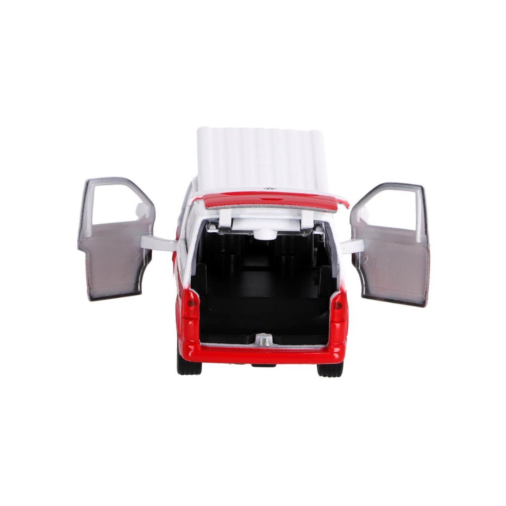 Kids Globe Traffic Die-Cast Volkswagen Transporter Camper 13.5 Cm Wit/Rood