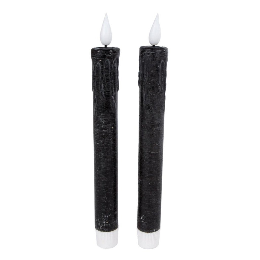 Overige Merken Led Kaarsen + Afstandsbediening 2 Stuks Zwart