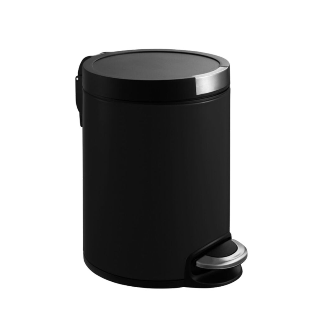 Eko Vepa Bins Artistic Pedaalemmer 5L Zwart/Rvs