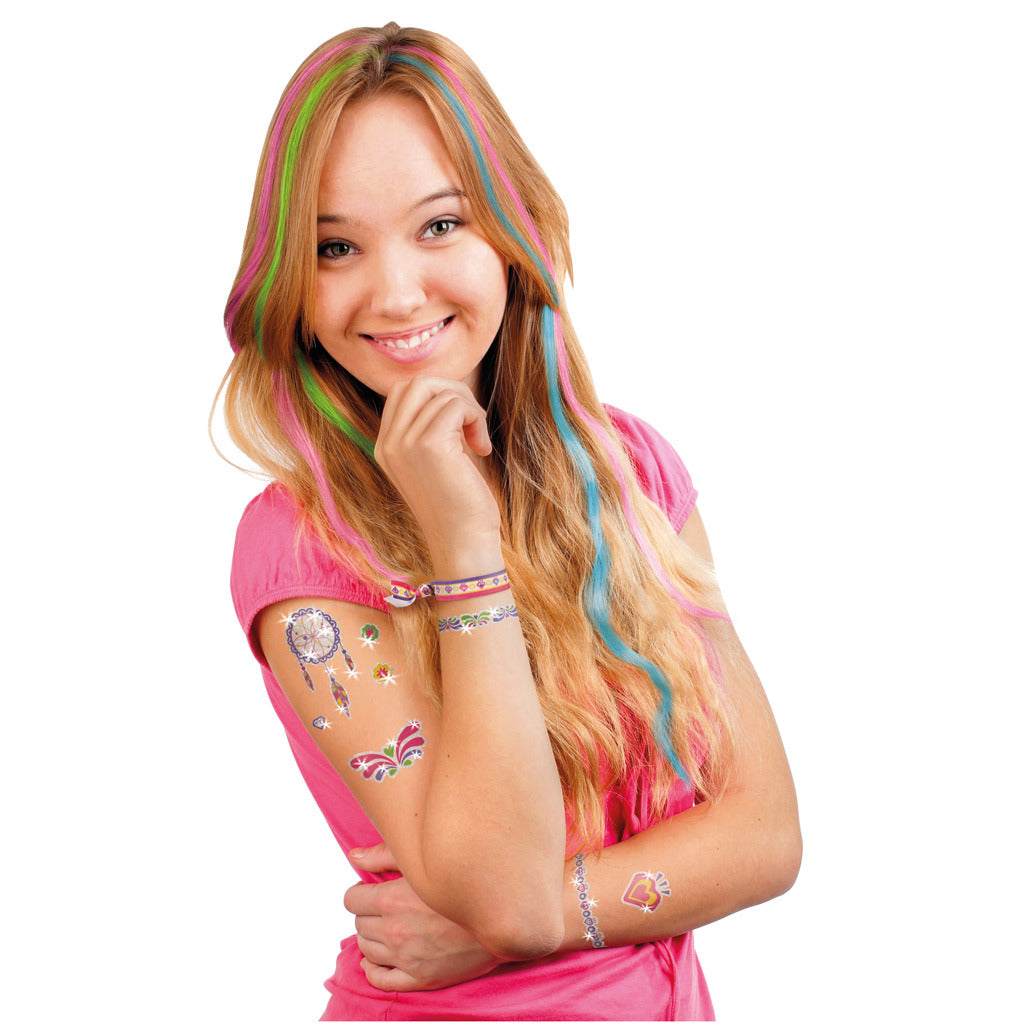 Totum Glamz Glitter Tattoos Nagel- En Haar Decoratieset