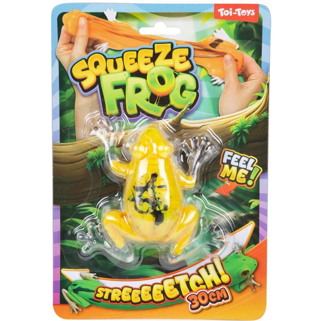Toi-Toys Squeeze Kikker 10 Cm Assorti