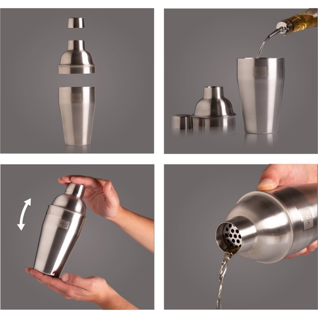 Vacuvin Cocktailset 3-Delig Rvs