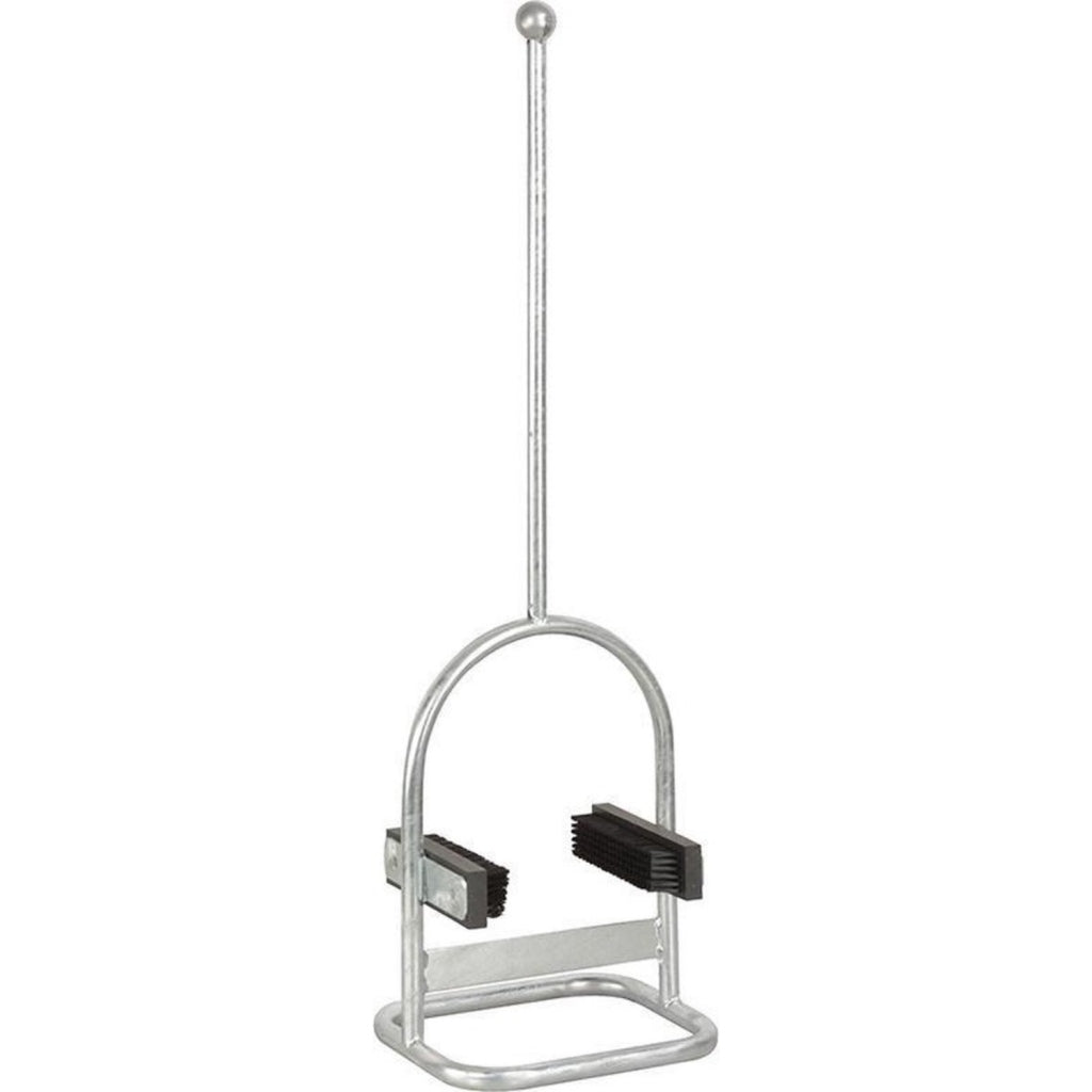 Esschert Design Schoenschraper Met Borstel 78.5 Cm Zilver