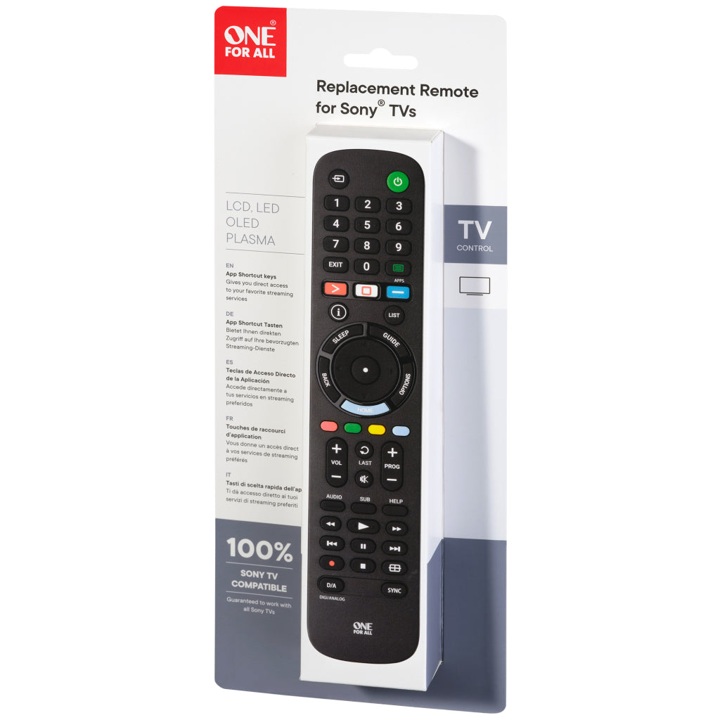 One For All Urc4912 Afstandsbediening Voor Sony Tv
