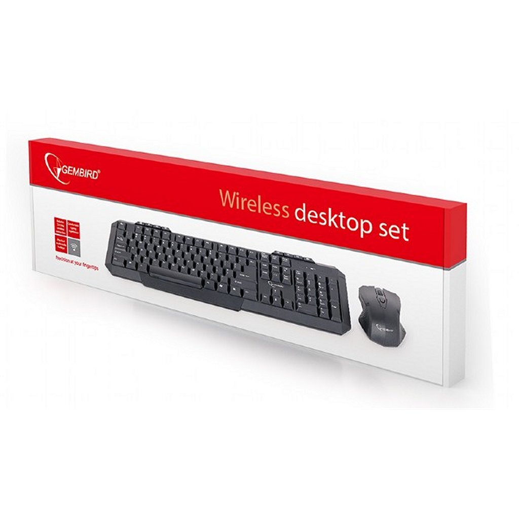 Gembird Kbs-Wm-02 Draadloos Toetsenbord En Muis