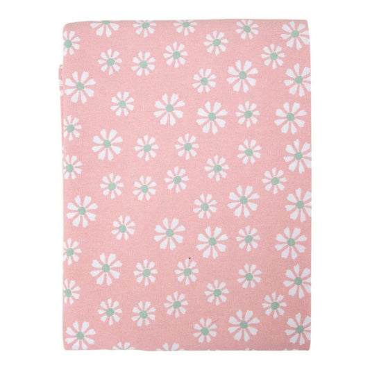 Linen&More Linen&Amp;More Daisy Flowers Tafelkleed 160 Cm Roze/Katoen