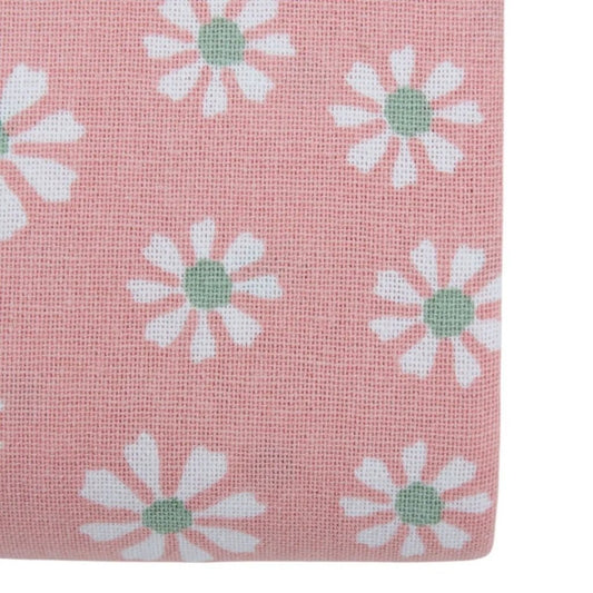 Linen&More Linen&Amp;More Daisy Flowers Tafelkleed 140X250 Cm Roze/Katoen