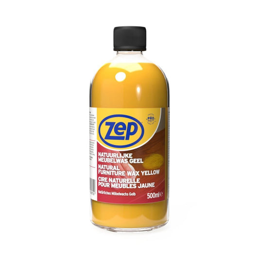 Zep Natuurlijke Meubelwas Geel 500 Ml