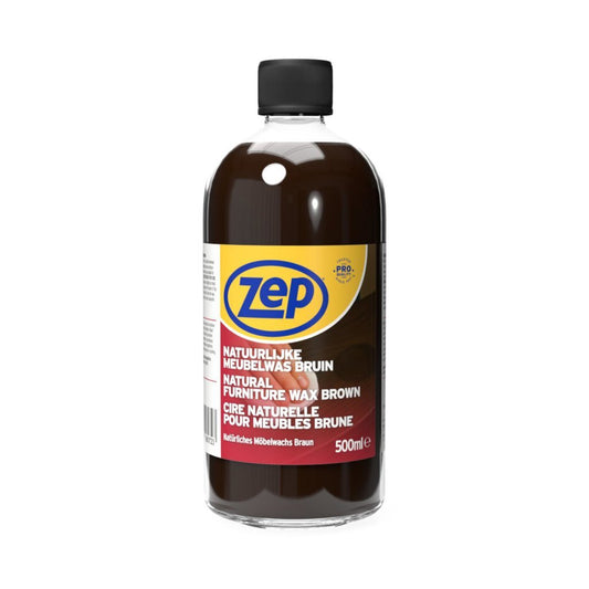 Zep Natuurlijke Meubelwas Bruin 500 Ml