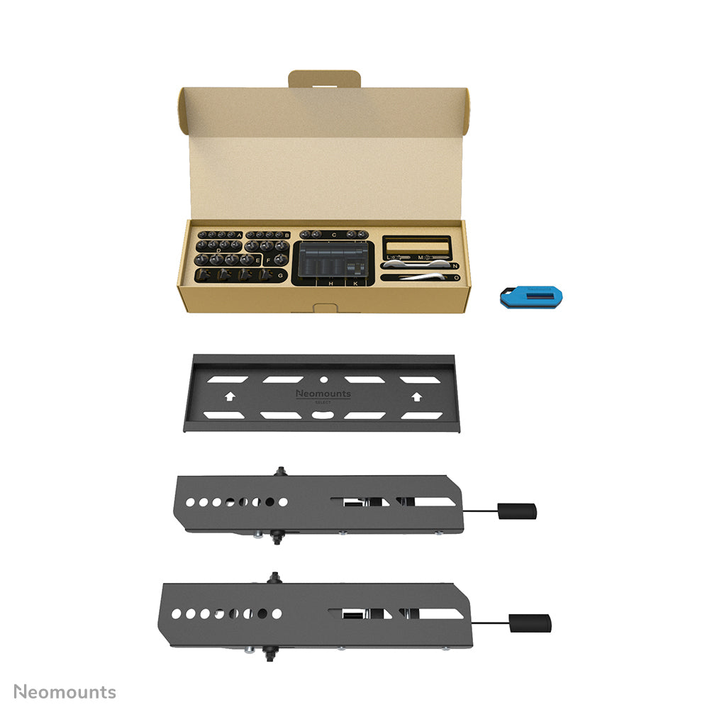 Neomounts Wl35S-850Bl12 Kantelbare Wandsteun Voor Schermen Tot 55 Inch Zwart