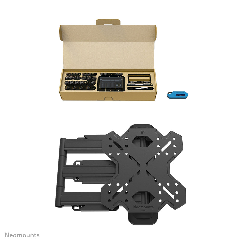 Neomounts Wl40S-850Bl12 Full Motion Wandsteun Voor Schermen Tot 55 Inch Zwart