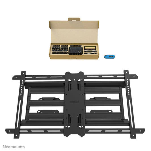 Neomounts Wl40S-850Bl18 Full Motion Wandsteun Voor Schermen Tot 86 Inch Zwart