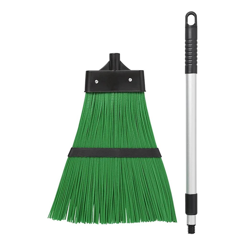 Proplus Nylon Bezem Met Telescopische Steel 89.5-125.5 Cm Groen/Zwart/Grijs